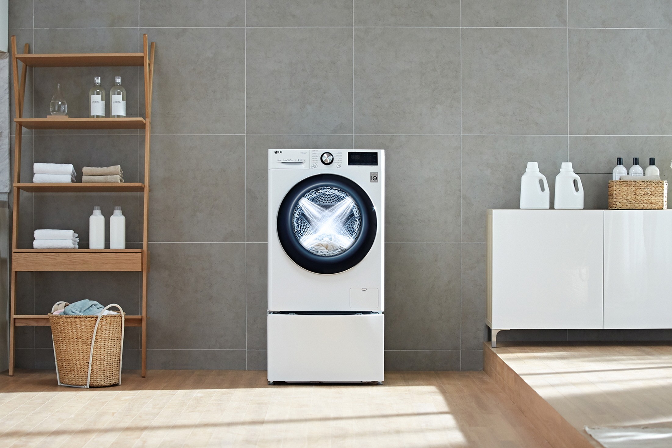 LG WASHING MACHINES WITH ARTIFICIAL INTELLIGENCE AND DIRECT DRIVE